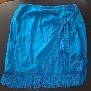Birght blue mini skirt